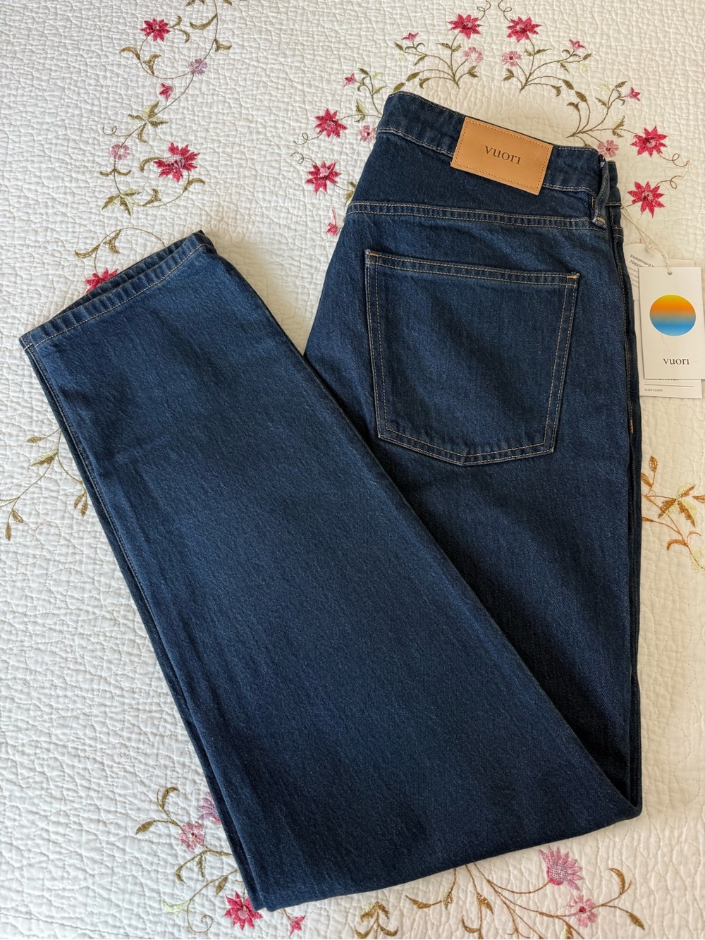 Vuori Men’s Vintage Jean Classic Fit 32” Rinse Denim Blue V4036 Size 33 $188